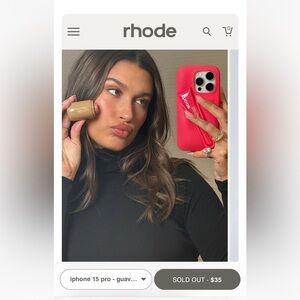 Rhode iPhone 15 Pro Case GUAVA SPRITZ